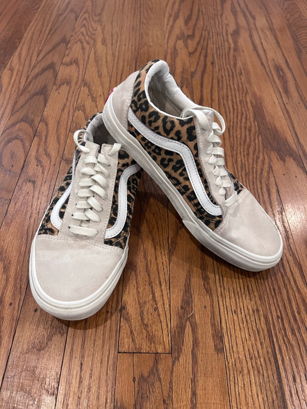 Vans Leopard Print Low-Top Women's Sneakers - Beige & Leopard